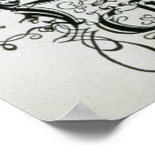 Inschriften in gotischer Schrift Poster (Ecke)