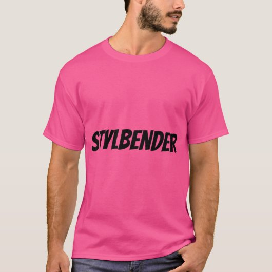 Inschriftenstylbender T-Shirt (Vorderseite)