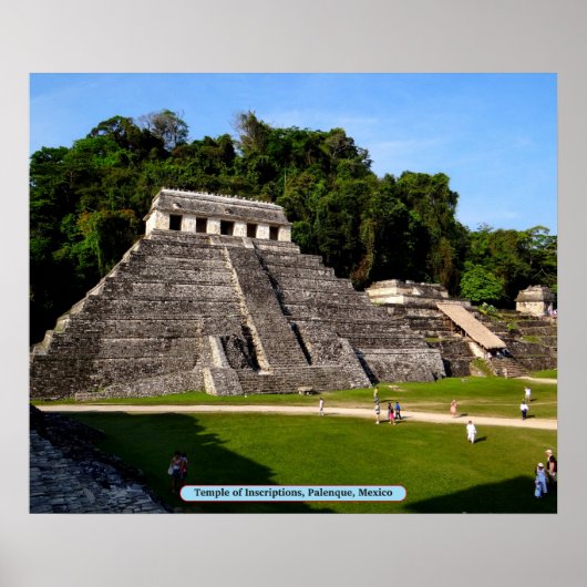 Inschriftentempel, Palenque, Mexiko Poster (Vorne)