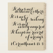 Inscribed Planner Planer (Rückseite)