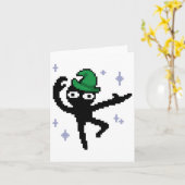 Inscryption Dancing Pixel Wizard Horror Card Game Karte (Gelbe Blume)