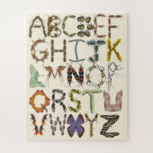 Insect Alphabet - Alphabet Bugs Puzzle (Vertikal)