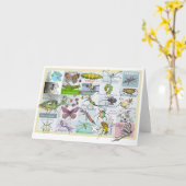 Insect Alphabet Karte (Gelbe Blume)