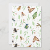 Insect Bugs Birthday Einladung (Rückseite)