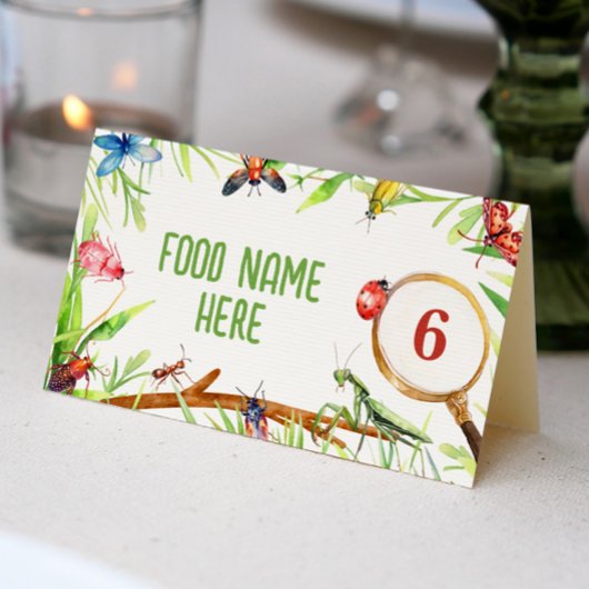 Insect Bugs Geburtstags-Platzkarte Platzkarte