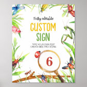 Insect Bugs Geburtstagsparty Poster (Vorne)