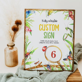 Insect Bugs Geburtstagsparty Poster