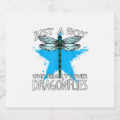 Insect Entomologist Just A Boy Who Really Loves Dr Schaumweinetikett (Einzelnes Label)