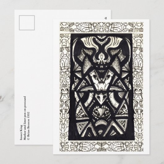 Insect King von Brian Benson Flat Card (Vorne/Hinten)