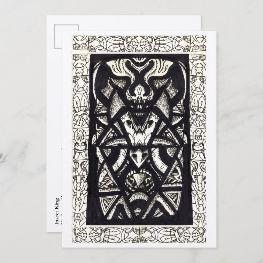 Insect King von Brian Benson Flat Card (Vorne/Hinten)