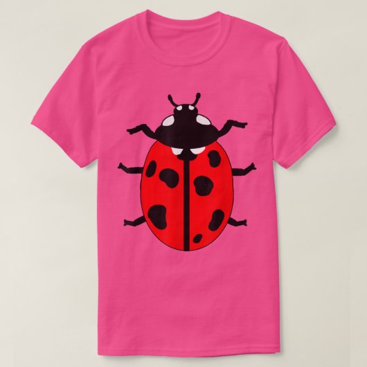 Insect Lover Cool Ladybug T-Shirt (Design vorne)