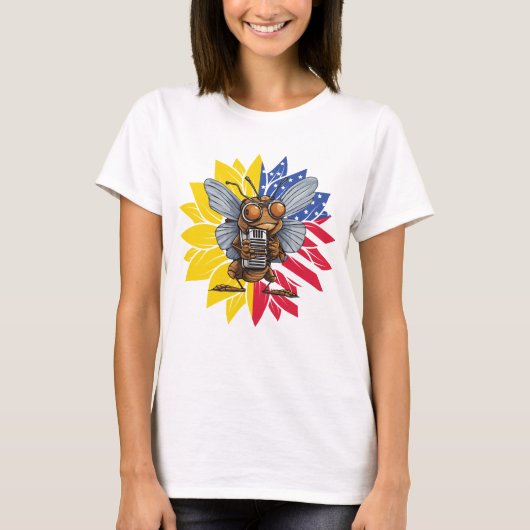 Insect Lover Musical Insect Bug Lover T-Shirt (Vorderseite)