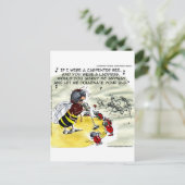 Insect Nightclub Singers Funny Postkarte (Stehend Vorderseite)
