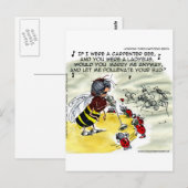 Insect Nightclub Singers Funny Postkarte (Vorne/Hinten)