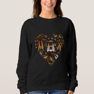 Insect Wesp Bees As Heart Bee Sweatshirt