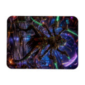 Insectoid Space Pirate — Six-Armed Combatant Magnet (Horizontal)