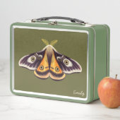 Insekt Art Goblincore Saturnia Moth Green Name Metall Brotdose (Beispiel)