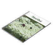 Insekt auf Elderflower Spiral Notebook Notizblock (Linke Seite)
