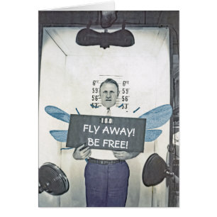 INSEKT MAN FLYING MAN FLIEGT AUS VINTAGEM FOTO FUN