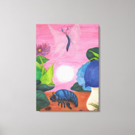 Insekt-Schmetterlingsumwandlungskunst Leinwanddruck