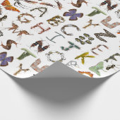 Insekt und Bug Alphabet - Creepy Crawlies for Kids Geschenkpapier (Ecke)