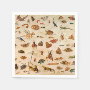 Insekten, Amphibien und Muscheln von Jan van Kesse Serviette