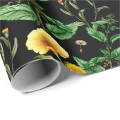 Insekten auf KräuterPflanze Geschenkpapier (Rolleneckpunkt)