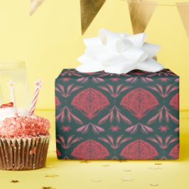 Insekten-Blütenmuster Geschenkpapier