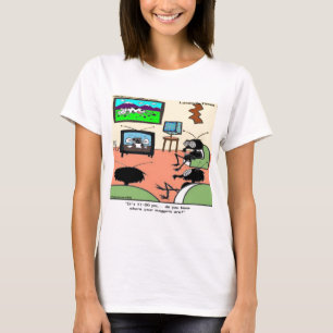 Insekten-Eltern Lustiger Cartoon T-Shirt