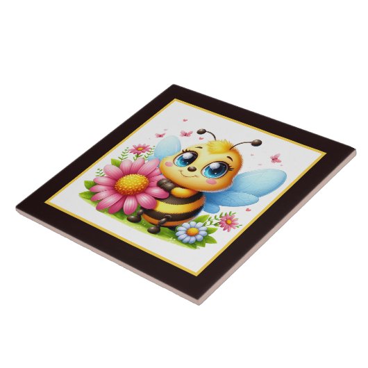 Insekten für niedliche Bienen Fliese (Seite)