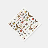Insekten-Geburtstagspapier Serviette (Ecke)