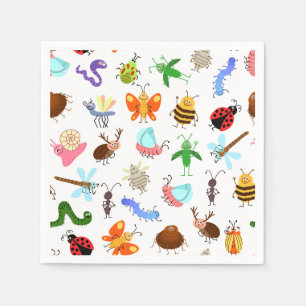 Insekten Geburtstagspartei Serviette
