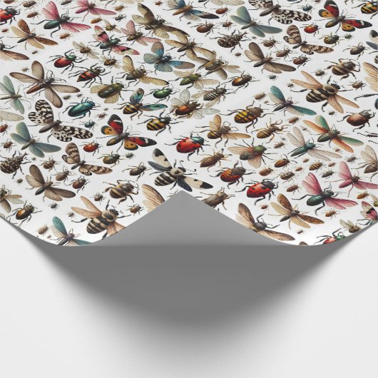 Insekten Geschenkpapier (Ecke)