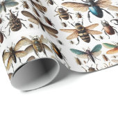 Insekten Geschenkpapier (Rolleneckpunkt)