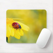 Insekten, Ladybug, Blume Mousepad (Mit Mouse)