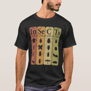 Insekten Periodensystem Elemente Entomologe Retro T-Shirt