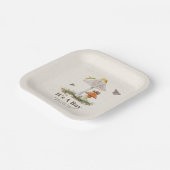 Insekten Pilz-Wald-Natur Kinderdusche Pappteller (Gewinkelt)