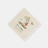 Insekten Pilz-Wald-Natur Kinderdusche Serviette (Ecke)