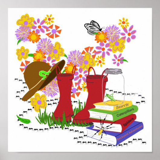 Insekten Safari Kinder Poster (Vorne)