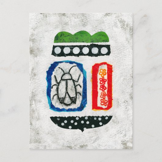 Insekten sind Niedliche Postkarte - Abstrakte Kuns (Vorderseite)