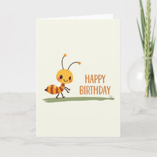 Insekten-Süße-Birthday-Karte Karte