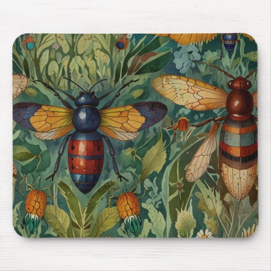 Insekten tanzen Maus Pad Mousepad (Vorne)