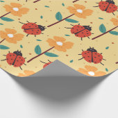Insekten und Blume Geschenkpapier (Ecke)