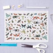 Insekten und Schmetterlinge Vintage BuchIllustrati Seidenpapier (Handwerk)