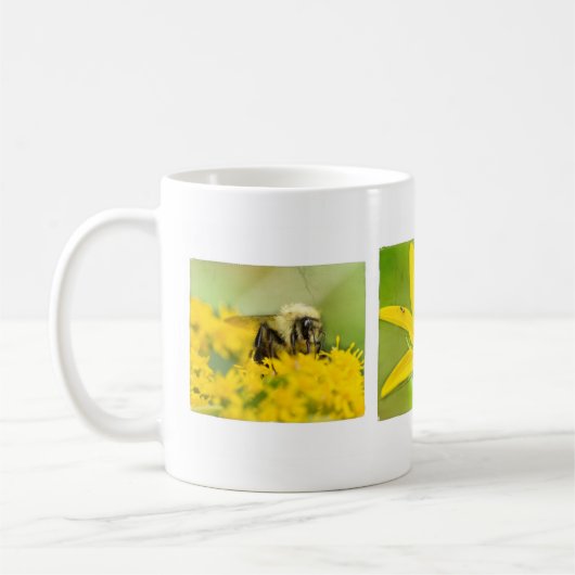 Insekten und Wildblumen Kaffeebecher Kaffeetasse (Links)