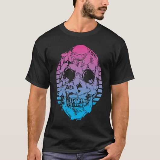 Insekten Vaporwave Ästhetik T-Shirt (Vorderseite)