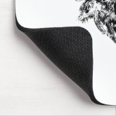 Insektenbiene schwarz mousepad (Ecke)