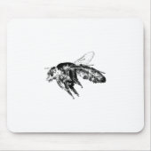 Insektenbiene schwarz mousepad (Vorne)