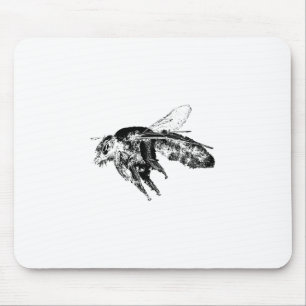 Insektenbiene schwarz mousepad