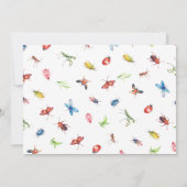 Insektenbugs zum Geburtstag Einladung (Rückseite)